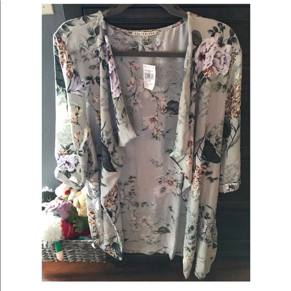 Boho Duster Lightweight 1X Jacket 14 16 Cardigan